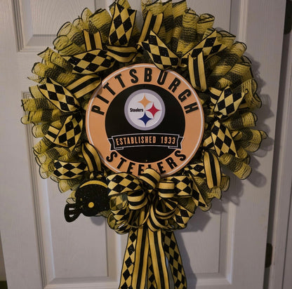 Handmade Football Wreaths