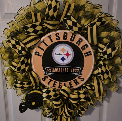 Handmade Football Wreaths