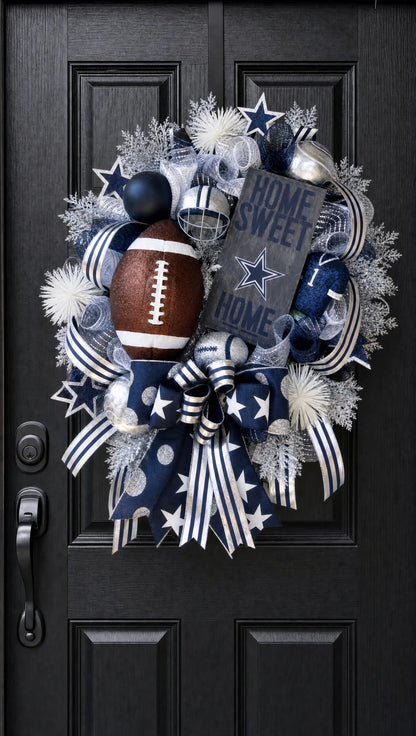 Handmade Football Wreaths